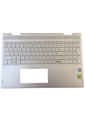 For HP Envy X360 15M-BP 15T-BP Silver Palmrest Backlit US Keyboard 934640-001